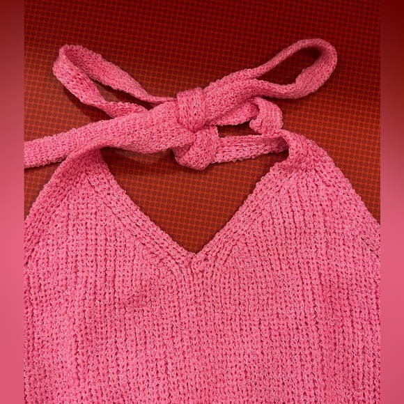 Knit Back-Out Tie neck Top New Fashion Small - Picture 2 of 8